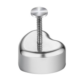 ZHU YU CHUN 1 PC Stainless Steel Rice Ball Mold Rice Ball Sushi Mold DIY Nori Bag Rice Sushi Tool Choxila Onigiri Mold（heart-shaped）