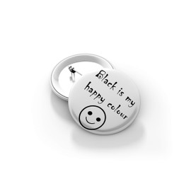 Millhouse Prints Emo Badge Pack - Black Is My Happy Colour, Dead Inside & Witch Craft - Emo/Punk/Goth - 38mm Badge Pack Of 3