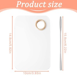 Tomedeks Makeup Mixing Palette,Foundation Palette,Transparent Makeup Palette,Makeup Tools,Foundation Kit,Travel Makeup Palette,Contouring Palette with Makeup Spatula for Cosmetic Mixing Color