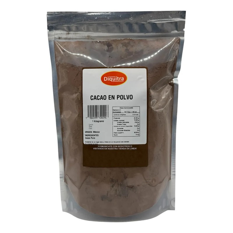 Cacao En Polvo Sin Azúcar Ideal Keto 1 Kg