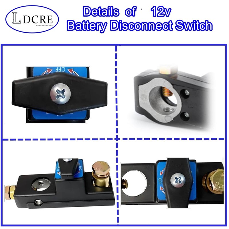 Battery Disconnect Switch 12v, Power Cut Isolator Kill Switchs for