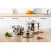 Prime Cook 3'' High Wall Stainless Steel Steamer Basket (9.45''/24CM)