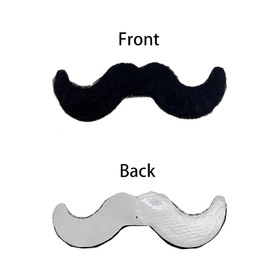 24 Pieces Fake Mustaches Beard, Self Adhesive Costume Accessories Novelty Mustache Fiesta Party Supplies for Masquerade Party