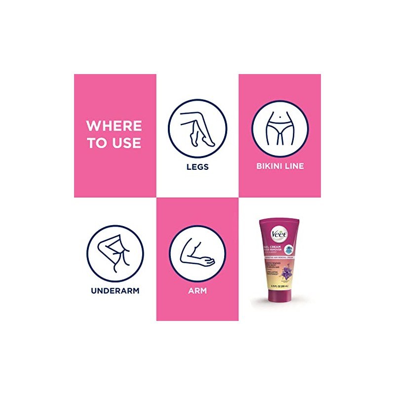 Veet Botanic Inspirations Hair Removal Cream for Legs & Body,