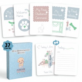 Pet Milestone Cards – Celebrate Your Pet’s Journey, Growth and Key Moments with Keepsake Cards - Perfect for Dogs, Cats, Puppies, and Kittens - Ideal as a Pet Adoption Gift for New Pet Parents