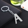 BESPMOSP A-Z Letter Keychain Keyring Crystal Shiny Family Best Friend