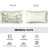 WCYYWGO Spring Throw Pillows Flowers And Grass Pillow Cover Sofa