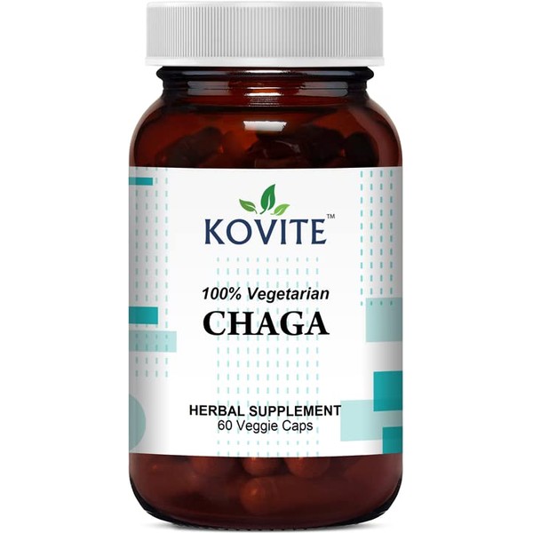 Kovite Organic Chaga 500 mg - 60 Vegetable Capsules
