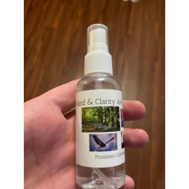 Homemade mind & clarity aromatherapy 60 ml spray bottle homemade genuine clear aura