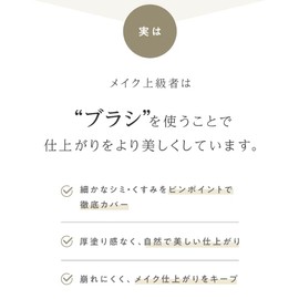 Concealer Brush | Kumano Brush Makeup Brush, Makeup Tools, Stains & Dullness, Hide Cover, Round Flat Type, Koshi Brush