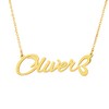 Oliver Necklace Gold Plated Stainless Steel Name Necklace for Women