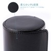 Necktie Storage Tie Case Magnet Storage Box, Cylindrical, Blue, Black