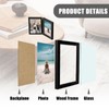 Baieye Double Folding Photo Frame 10 x 15 cm Wooden