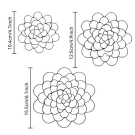 Ldirect 3 Pack Flower Frog Stainless Steel Wire Flower Arranging Tool Flower Lid Arranger Reusable Floral Grid Holder (Black (5inch))
