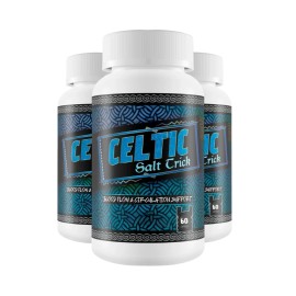Celtic 3-Pack Celtic Salt Trick Pills - Blood Circulation Support for Men -180 Capsules