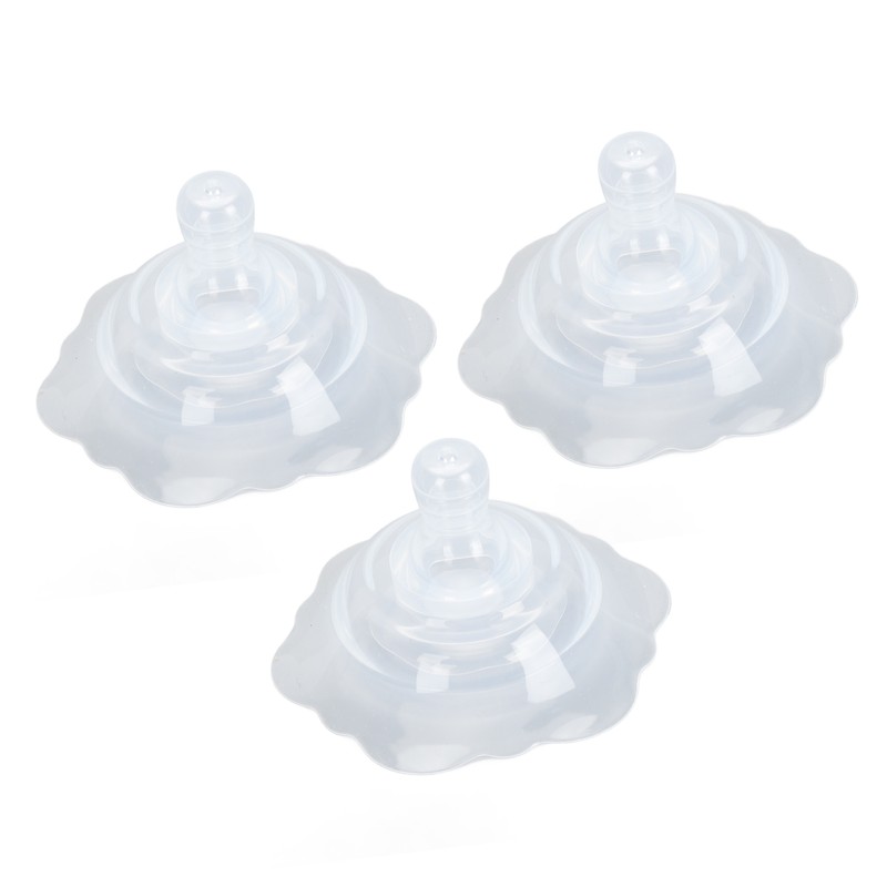 3Pcs Teat Shields 2 Layer Protective Cover for Breastfeeding Nursing