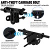 TRIPLE DEER Heavy Duty Sliding Bolt Gate Latch with Padlock