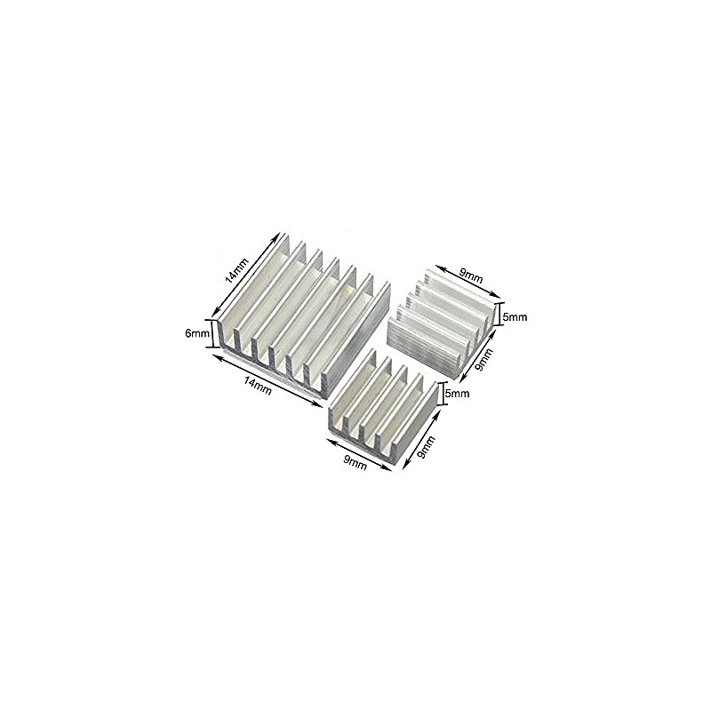 KKHMF Aluminum Heatsink for Raspberry Pi 9 Pieces