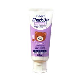 Lion Dental Material Lion Check Up Kodomo 2.1 oz (60 g) Grape Paste Purple Tube 2.1 oz (60 g) (x1)