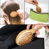 2 Pack Mini Hair Brush - Bamboo Hair Brush for