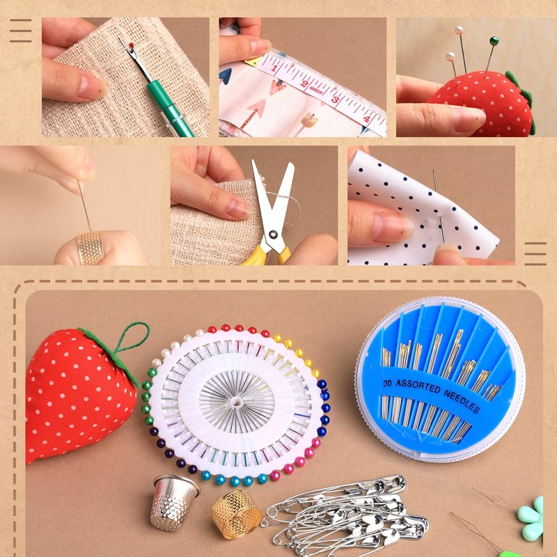 Basic Sewing Kit 196 Pcs Sewing Accessories and Supplies Sewing