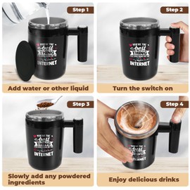 NewEleven Valentines Day Gifts For Him, Her - Anniversary Wedding Gifts for Men, Women, Boyfriend, Girlfriend, Husband, Wife, Birthday, Couple Gifts for Him, Her - 14 Oz Self Stirring Mug