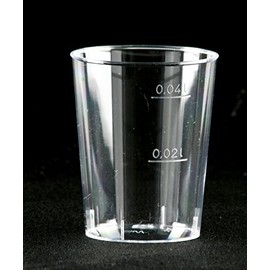 100 Einweg Schnapsgläser, 4 cl, glasklar