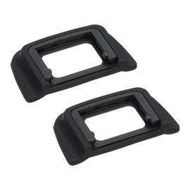 PATIKIL DK-20 Viewfinder Eyepiece Eyecup, 2 Pack Camera Eyecup Eye Cup Protector Replacement Accessories for Nikon Block Flare and Sunlight Scratch Resistance Protection, Black