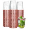 100 Pack Rose Gold Plastic Cups For Party - 10