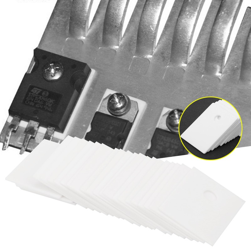 100PCS TO-247 Alumina Ceramic Insulating Sheet MOS Transistor IGBT Cooling