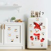 Snowman Decals, Snowman Face Wall Stickers, Deer Head Refrigerator Sticker,