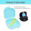 Orthodontic Retainer Case with Vent Holes - Light Blue