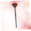 Gatuida Single Fan Makeup Brush with Black Wooden Handle and