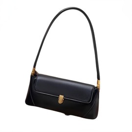 Seizar Handbag, Women's, Popular, One Handle Bag, Horizontal Bag, Small, Retro Feel, High-Quality Appearance, Black