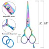 Titanium Hairdressing Barber Salon Scissors, Size – 6 "& 4.5