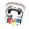 Xmas Music Box Resin Rotating Light Up Train Musical Box