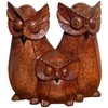 Beautiful Owl Family Handmade Animal Griffin Bird Owl 18 cm