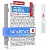 UBeesize Reusable 14x20x1 Air Filter(6-Pack),Upgrade AC/HVAC/Furnace Filter,MERV 8,MPR 700,Easy to