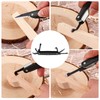 Omninmo Traditional Folding Whittling Knife with 1.5in Detail Blade, Sawcut