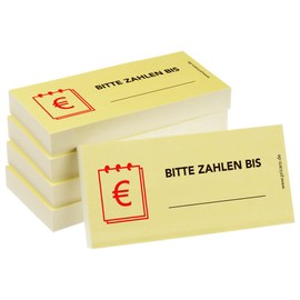 PRICARO Pack of 5 Sticky Notes Numbers Up 100 Sheets