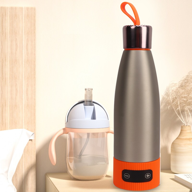 350ml Thermostatic Bottle Warmer Stainless Steel Insulated Water Cup Bottle