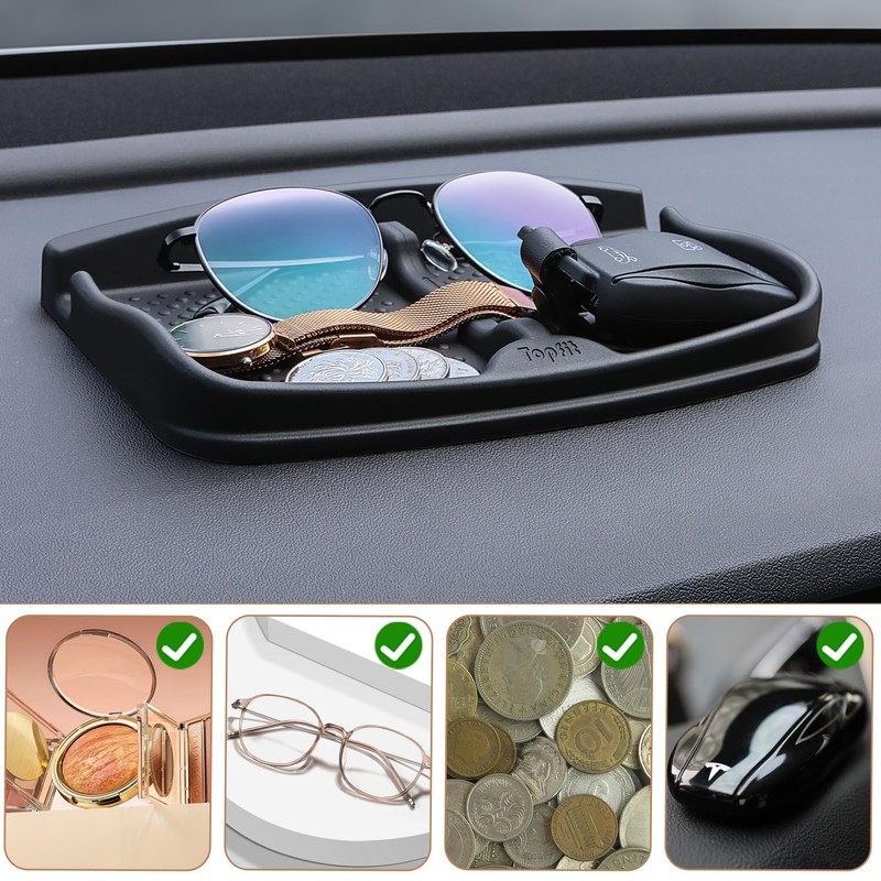 ThinSGO Anti-Slip Car Dash Grip Pad for Cell Phone, Keychains,