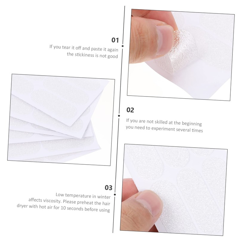 Baluue 12sheets Convenient Ear Patch Transparent Ear Tape for Easy