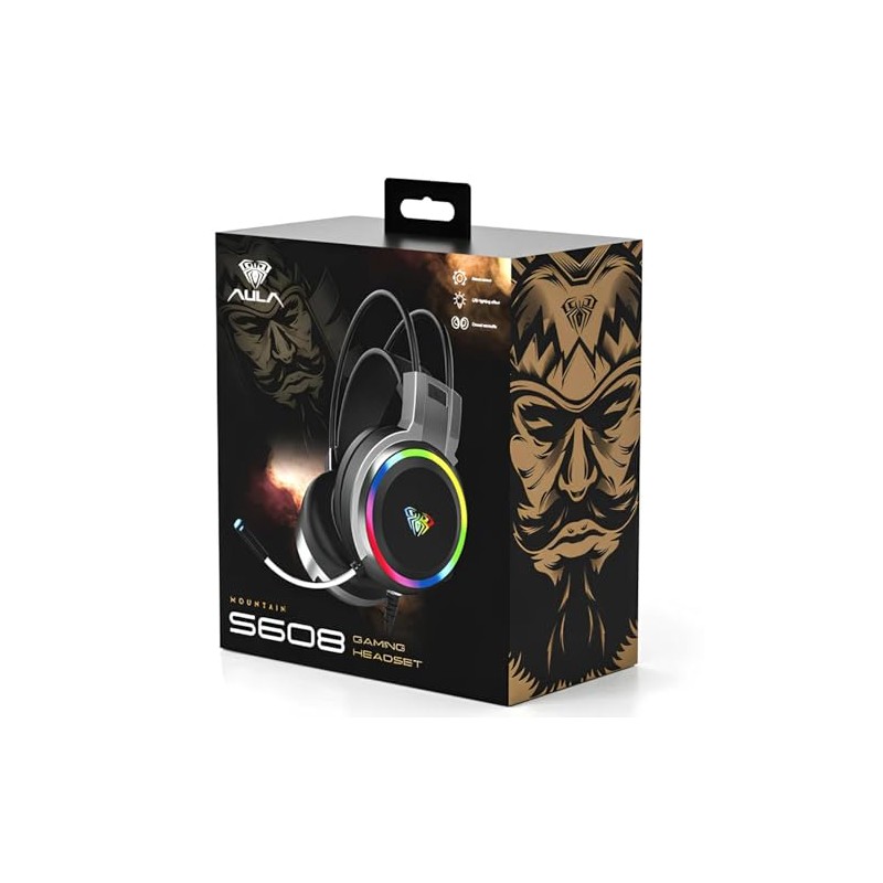 AULA S608 Rainbow 3.5mm USB-A Auriculares para Juegos