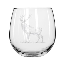MIP Wine Glass for Red or White Wine Gift Elk (16 oz Stemless)