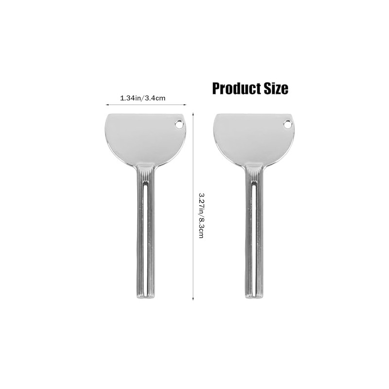 2pcs Metal Squeezer Key, Tube Squeezer Key Salon Manual Toothpaste