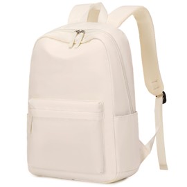 25L Classic Backpack,Durable Lightweight Water-Resistant Pack with Laptop Sleeve Fits 15.6 Inch,Casual Daypack Backpack for College,Beige