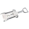FACKELMANN Korkenzieher mit Flaschenöffner 16,5cm in weiß/Silber, Kunststoff, 16.5 x