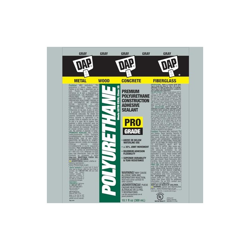 Sealant, 10.1 oz, Gray