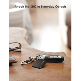 SwiftFinder Keys and Phone Finder, Bluetooth Tracker Locator for Keys, Bags, Wallets and More, Up to 300 ft Range, Replaceable Battery, Water-Resistant, iOS and Android Compatible, 1 Pack